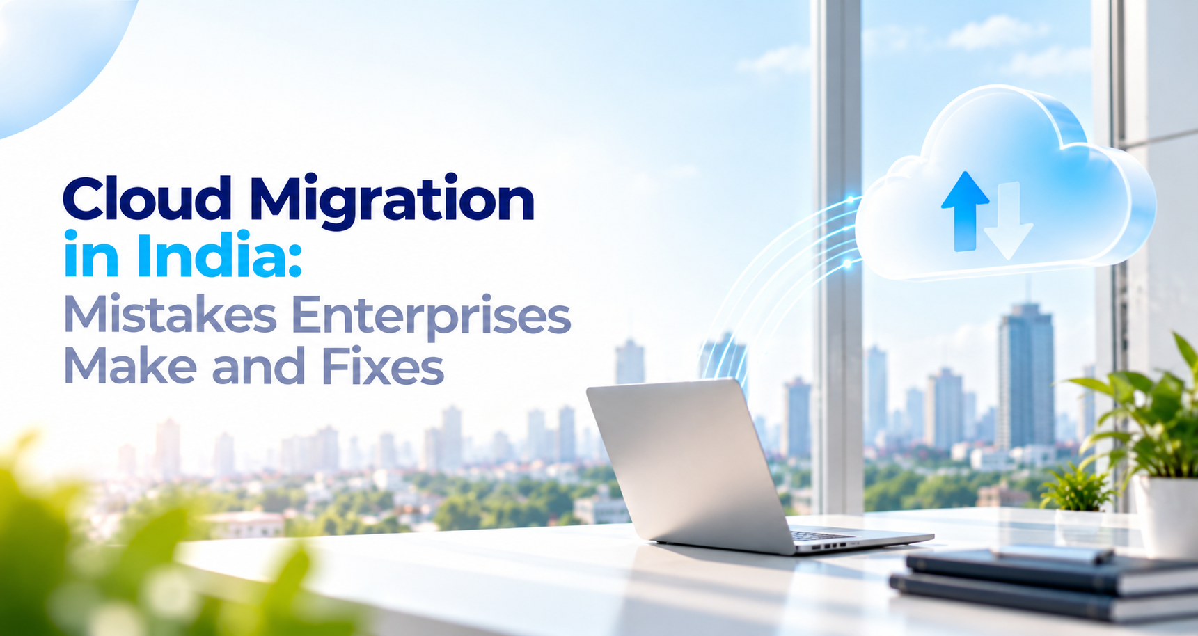 IT professional reviewing an enterprise cloud migration plan in a data center