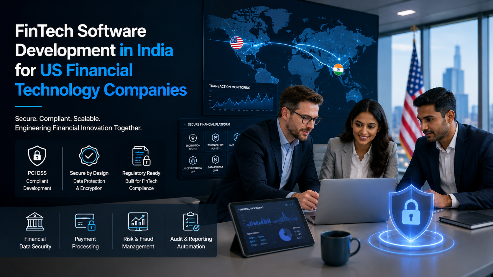 FinTech software development in India for US financial technology companies