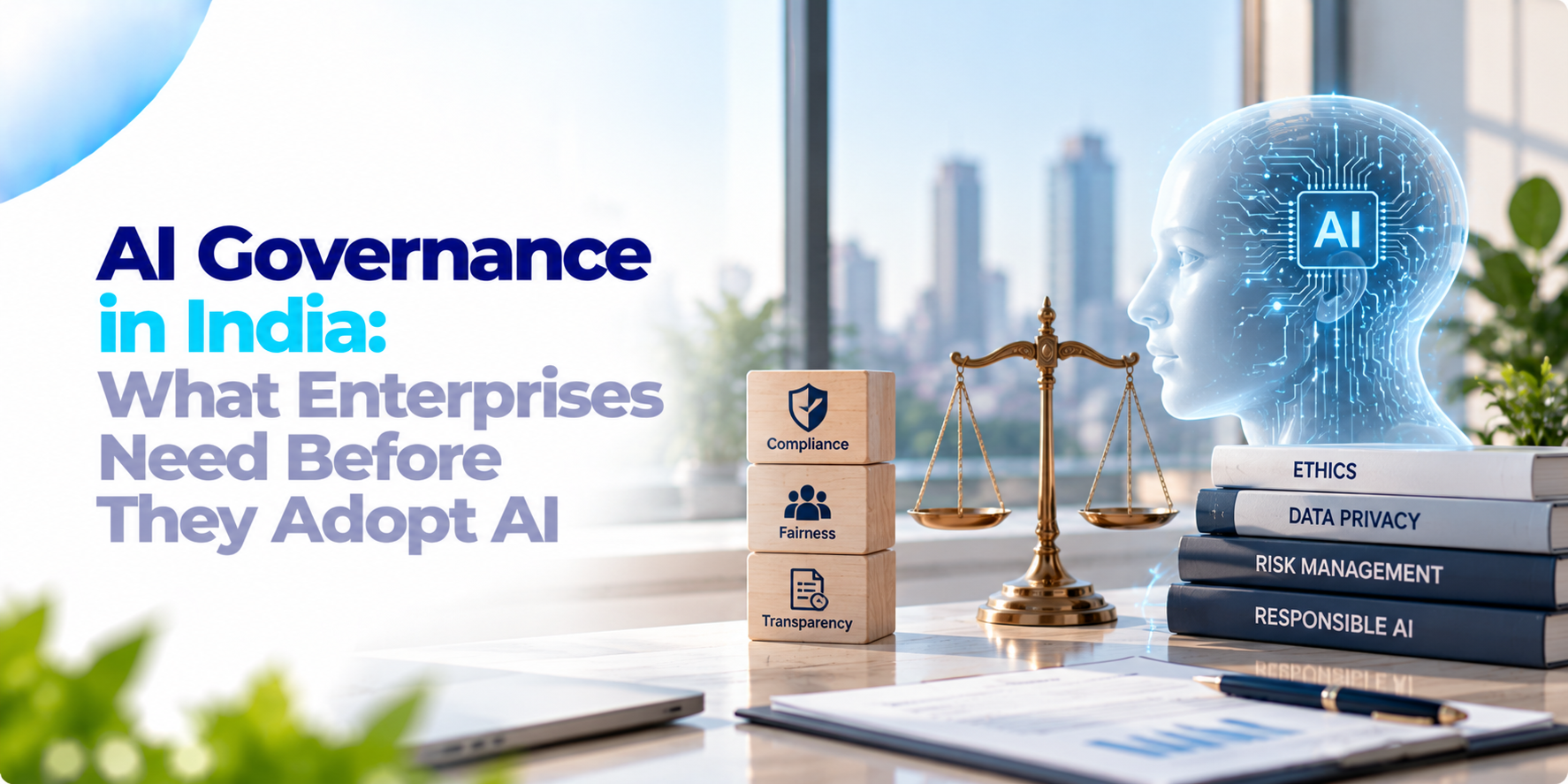 Enterprise team reviewing AI governance, risk, and monitoring dashboards